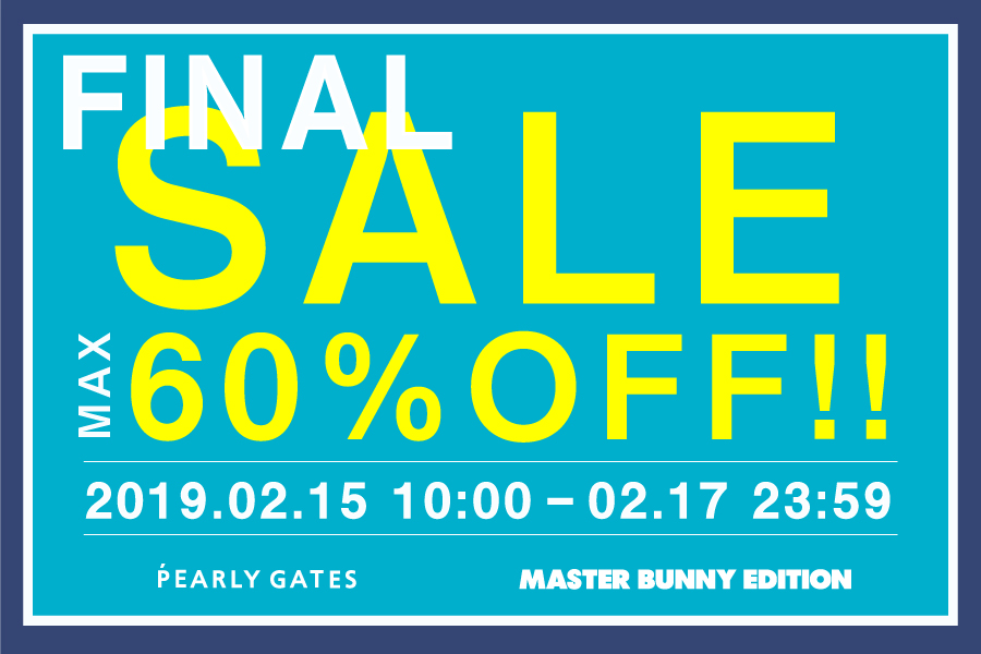 期間限定 Pearly Gates Final Sale 開催 News Pearly Gates 期間限定 Pearly Gates Final Sale 開催 News Pearly Gates