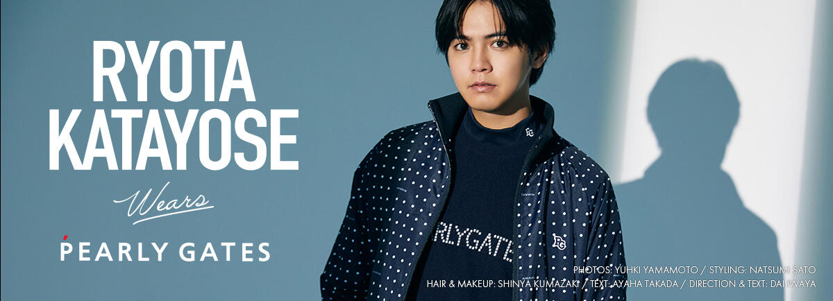 RYOTA KATAYOSE wears PEARLY GATES